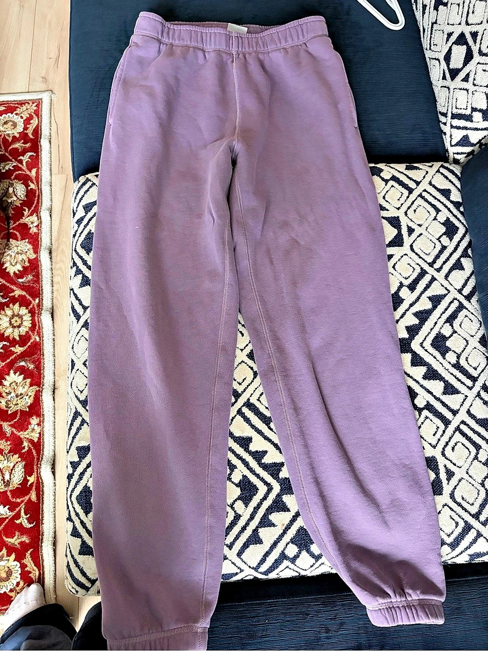 Aritzia Tna Cozy Fleece Boyfriend Sweatpant Purple